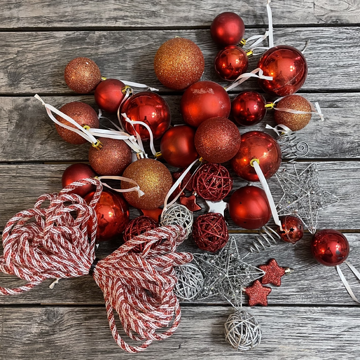 Red/White Christmas Ornaments #freecycle
