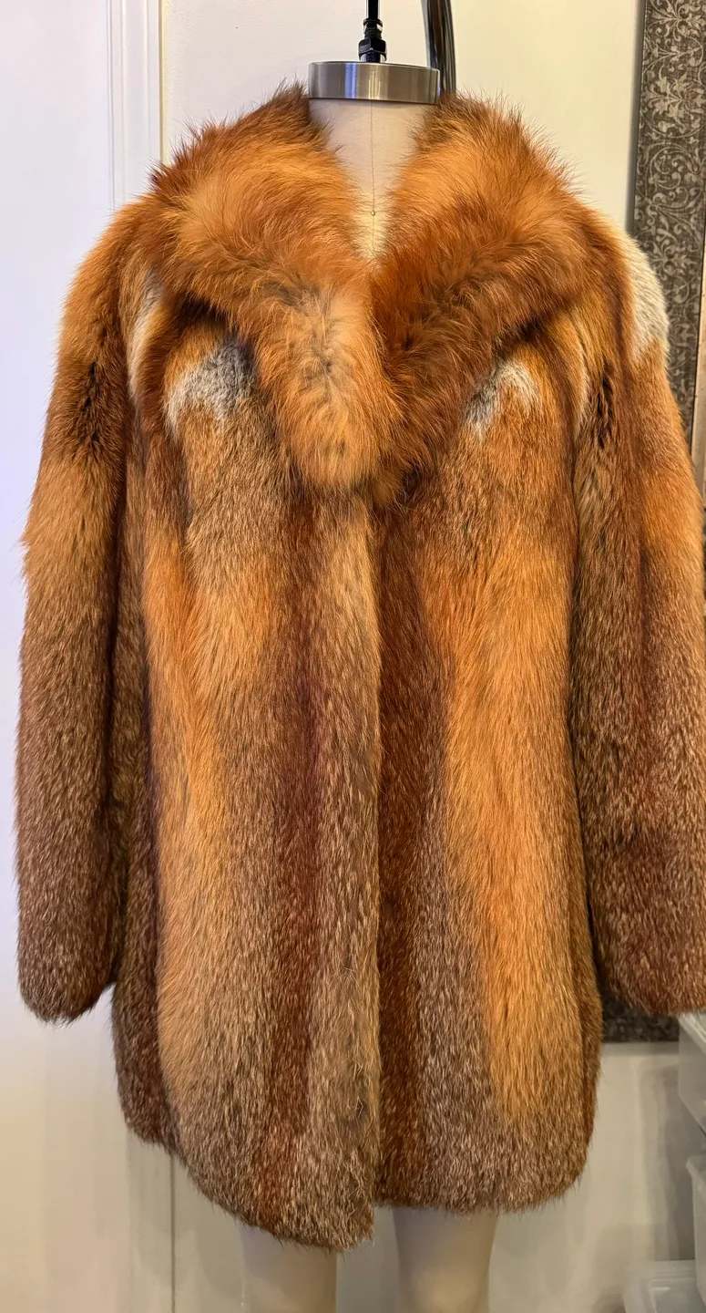 Red Fox Fur coat | Vintage thumbnail