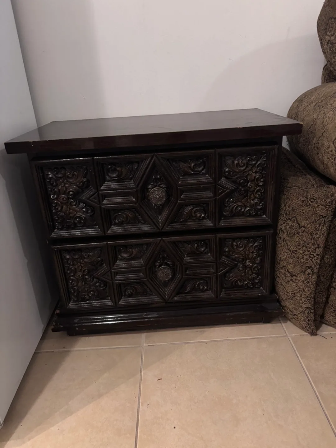 Vintage Wooden Nightstand image indicator(3)