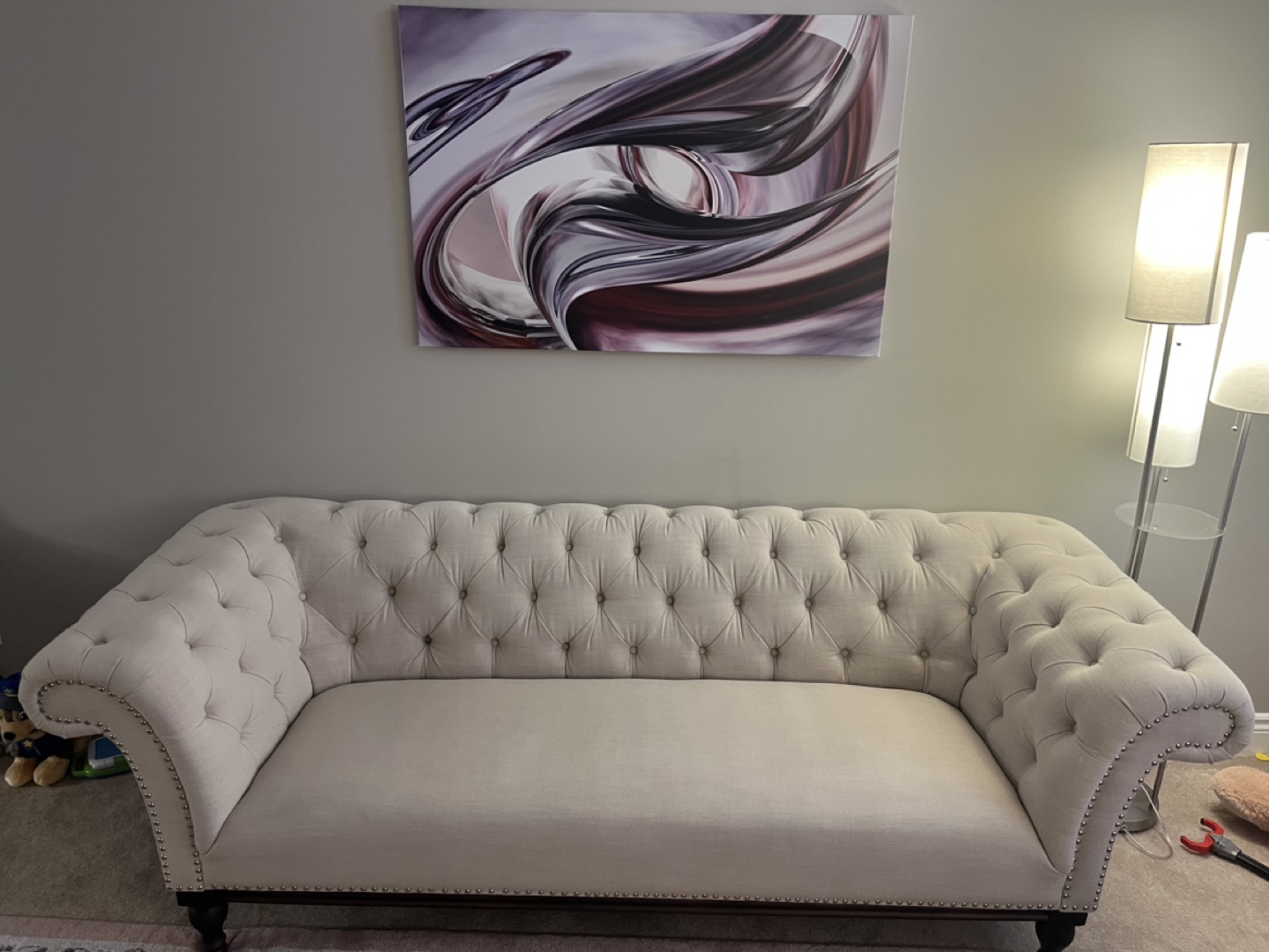 Beige Tufted Sofa from Structube - photo 4