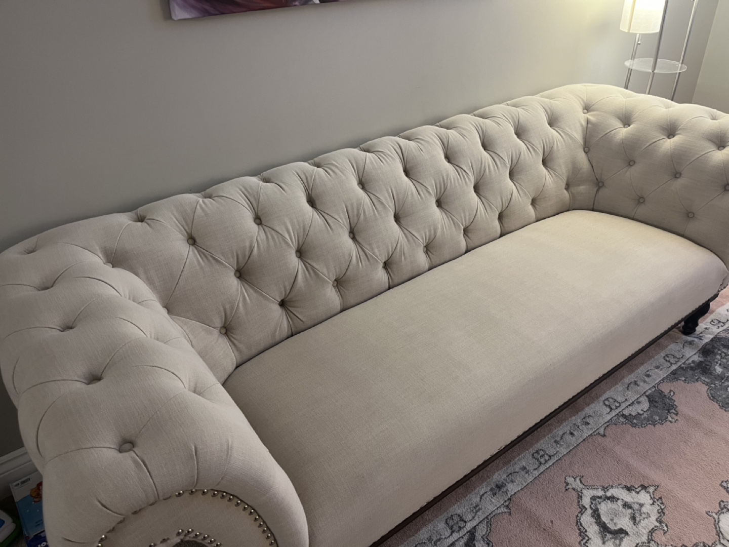Beige Tufted Sofa from Structube - photo 3