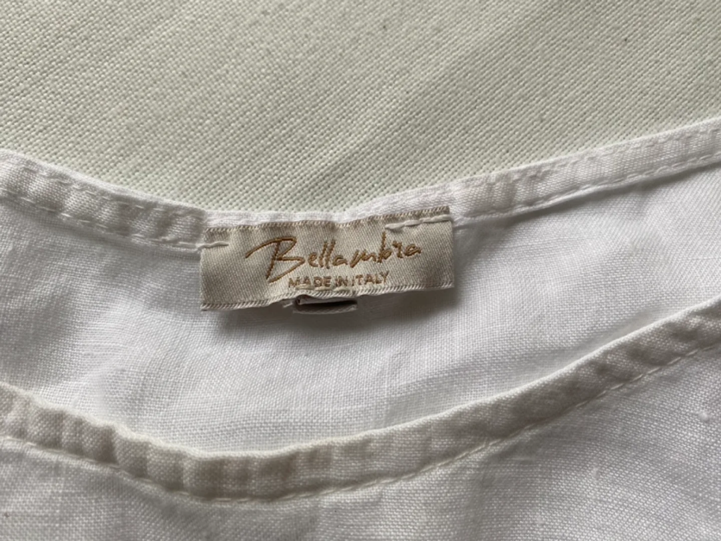 White Linen Top with Crochet Detail image indicator(3)