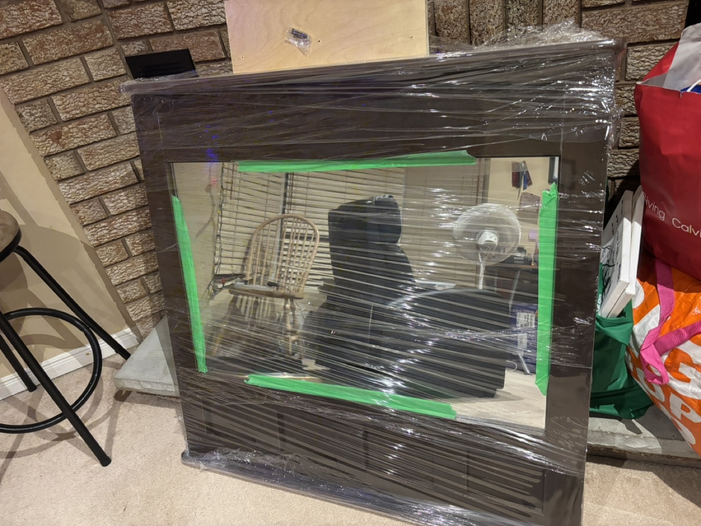 Large Brown Mirror