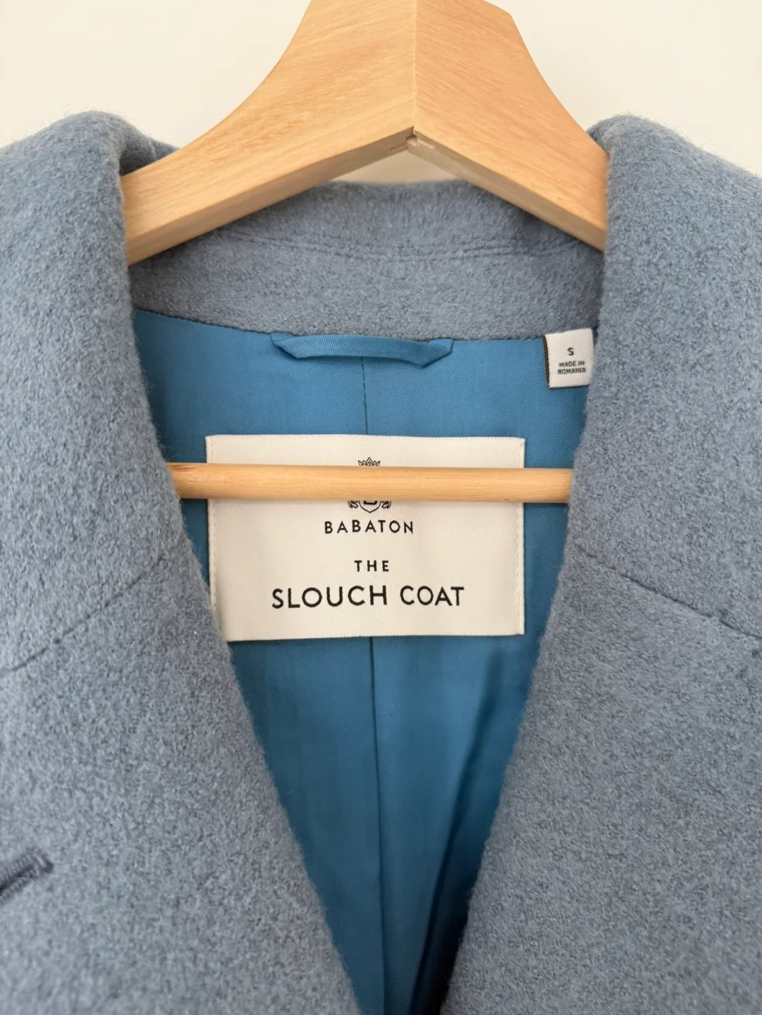 Babaton The Slouch Coat - blue (S) image indicator(2)