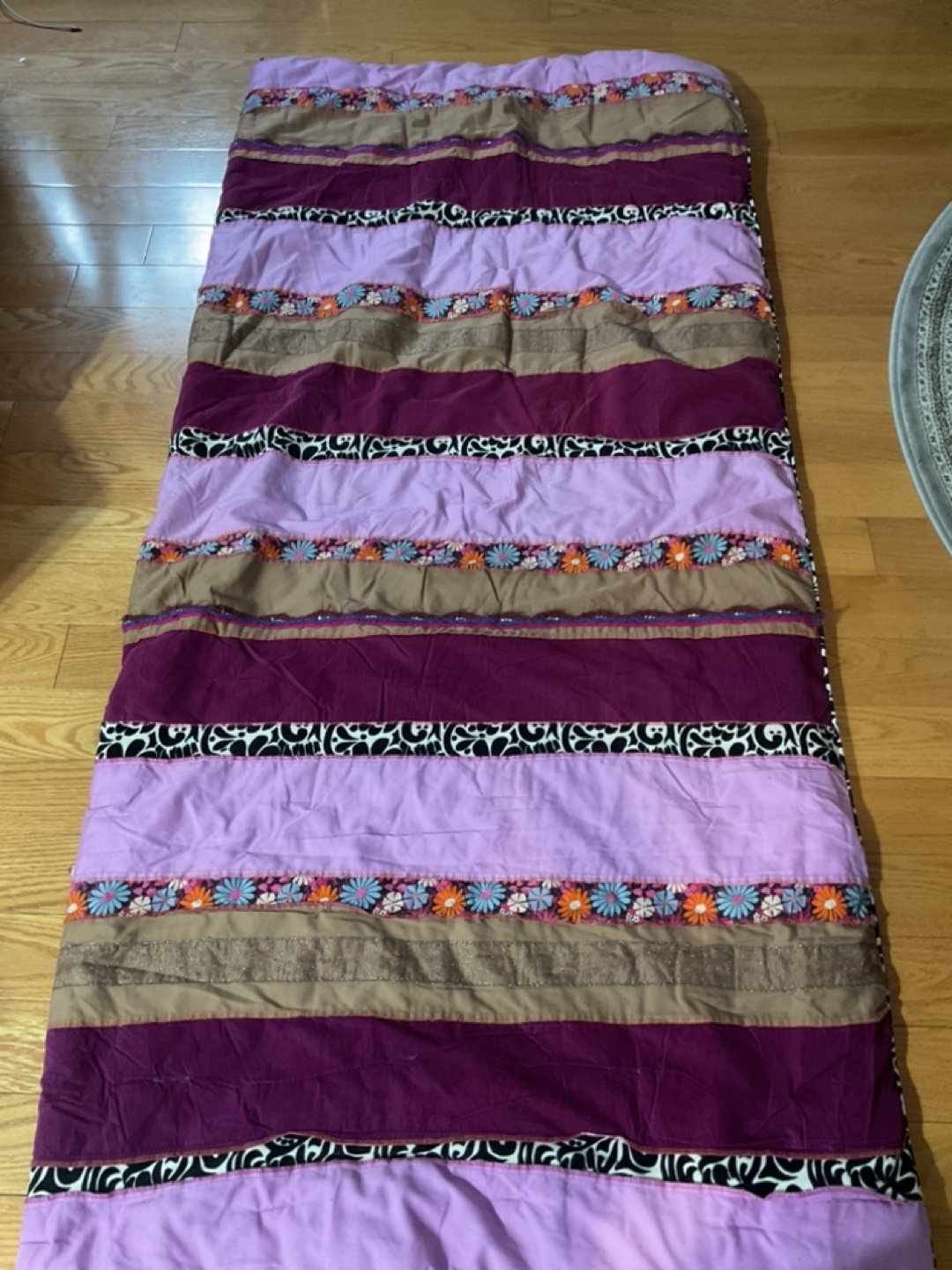 Colorful Striped Comforter #freecycle - photo 3
