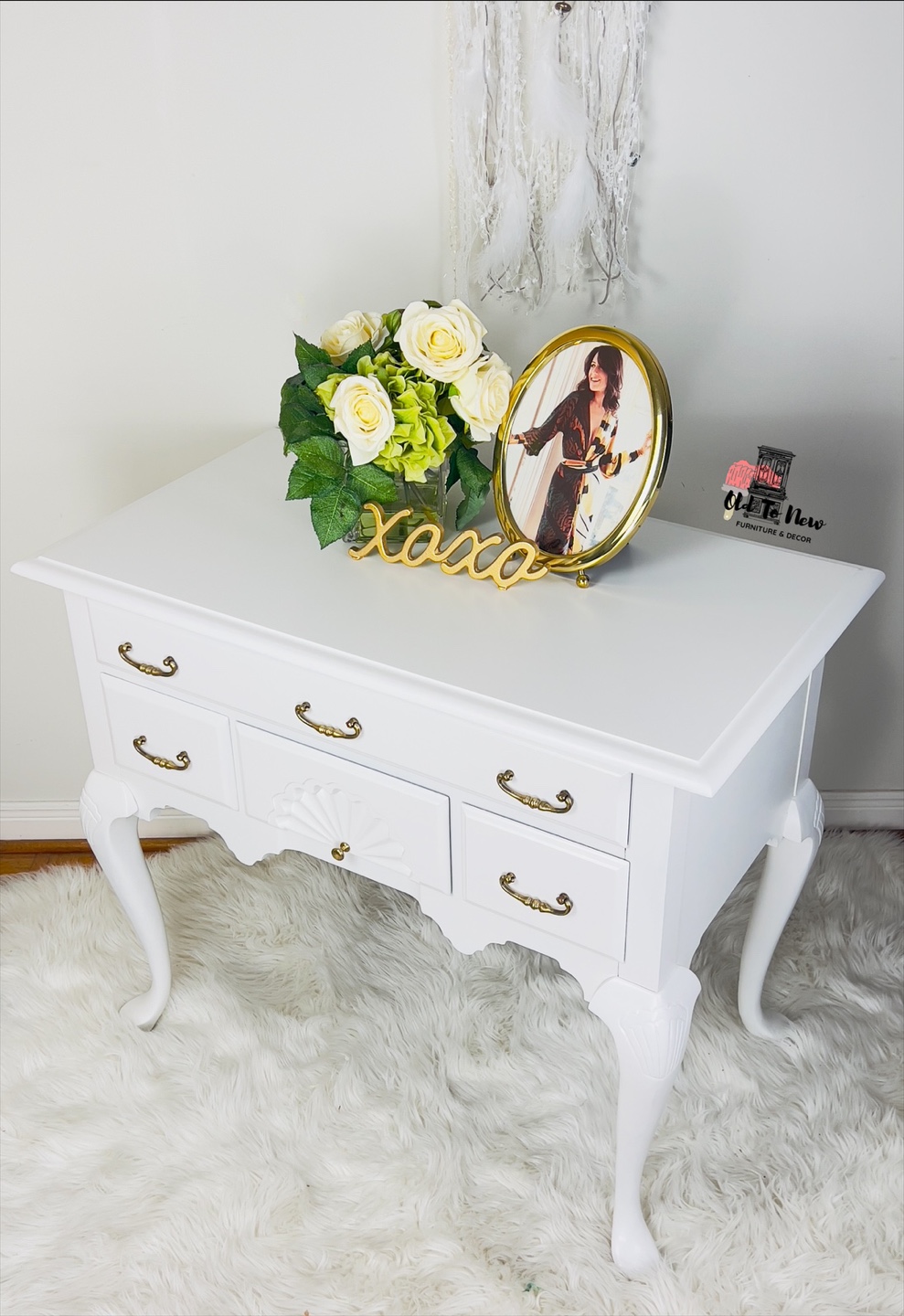 White Sideboard with Four Drawers - photo 3