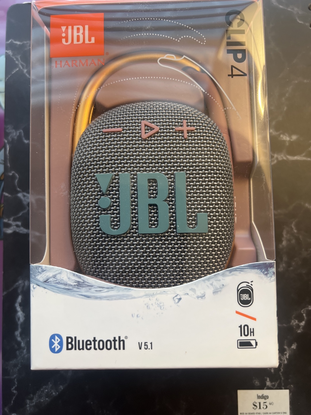 JBL Clip 4 Bluetooth Speaker - Indigo