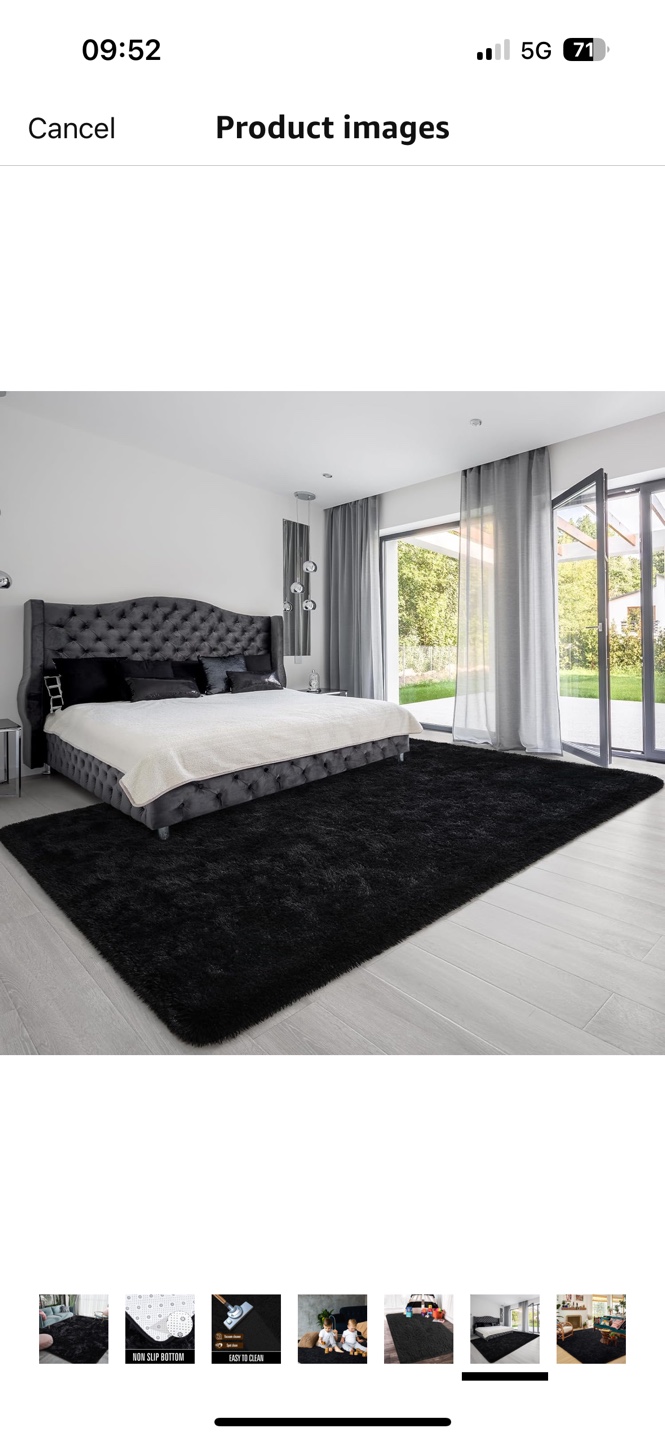 Fluffy rug 6x9 feet