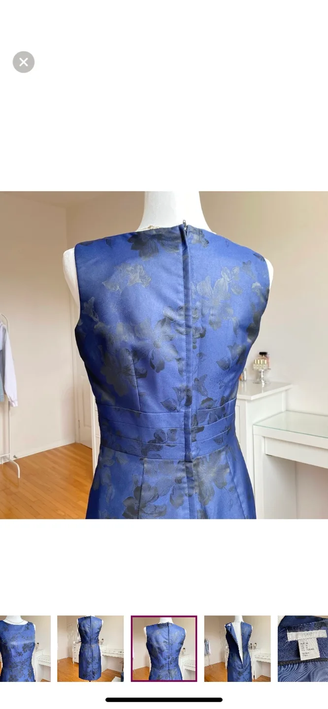 H&M - Blue Floral Dress Size 8 image indicator(4)