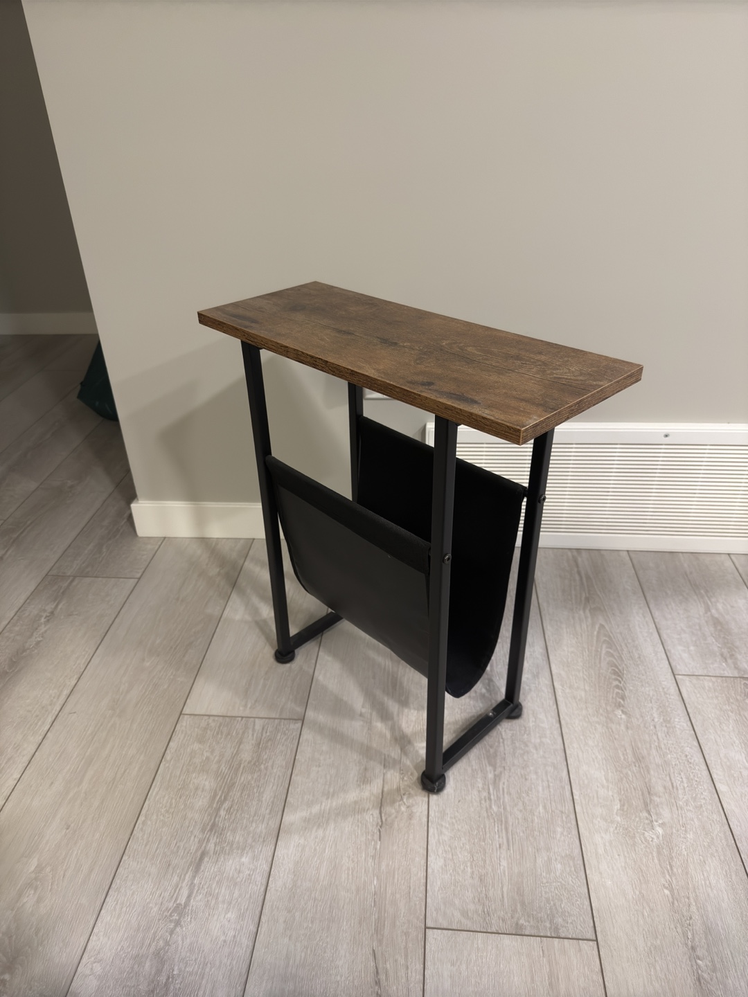 Side Table with Magazine Rack