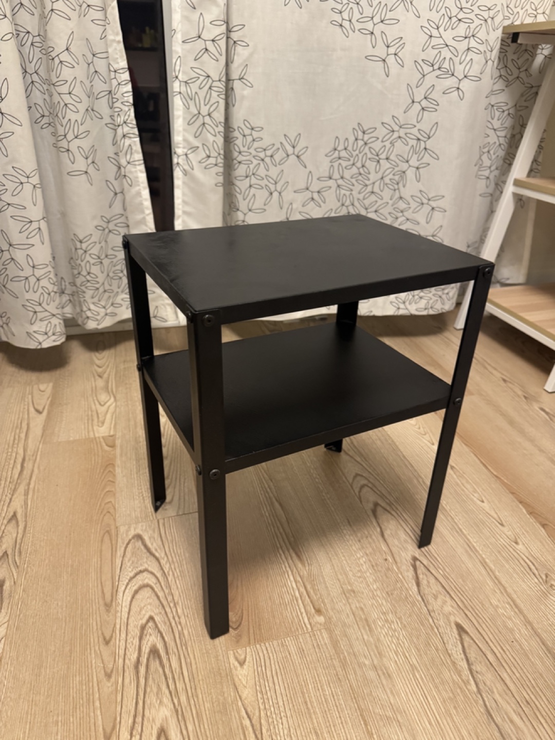 IKEA Black Metal Side Table