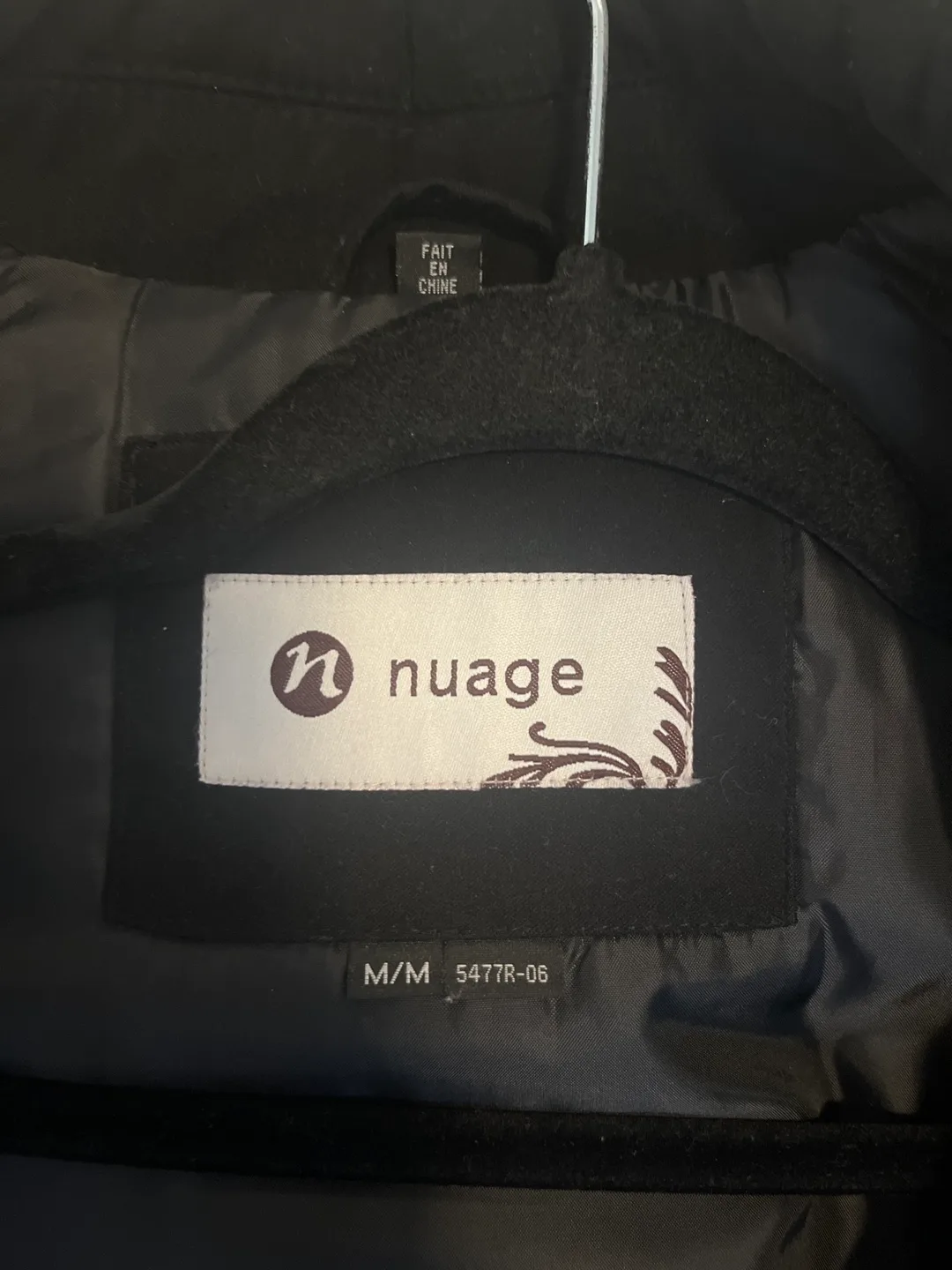 Nuage Black Winter Coat with Fur Hood image indicator(5)
