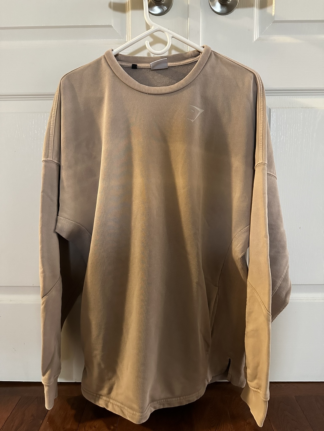 Beige Gymshark Oversized Sweatshirt