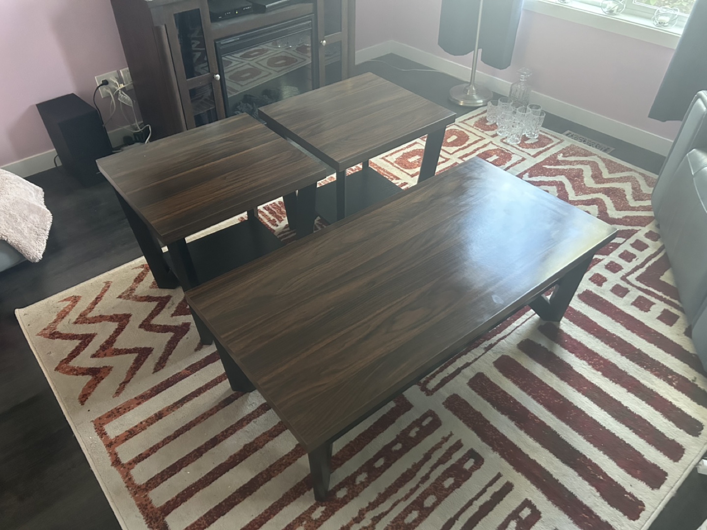 Set of Coffee Table and 2 side tables
