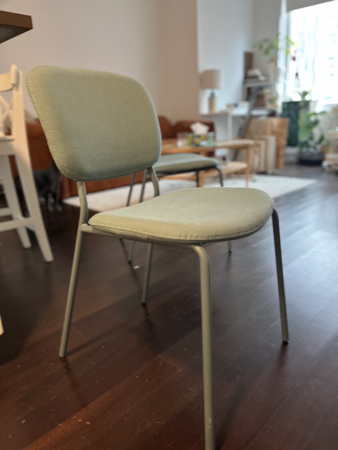 Set of 2 Teal Dining Chairs #freecycle