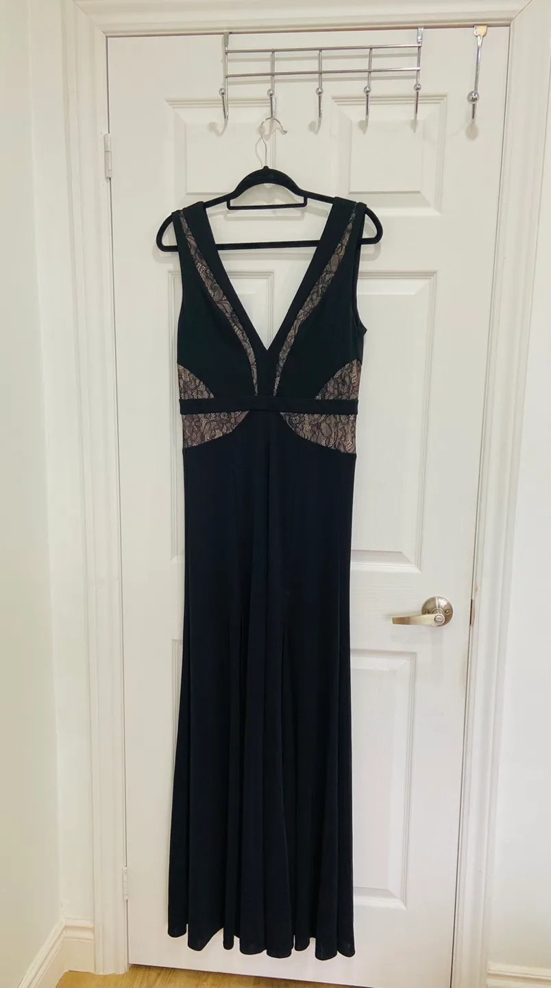 BCBG Black Lace Maxi Ball Gown image indicator(3)