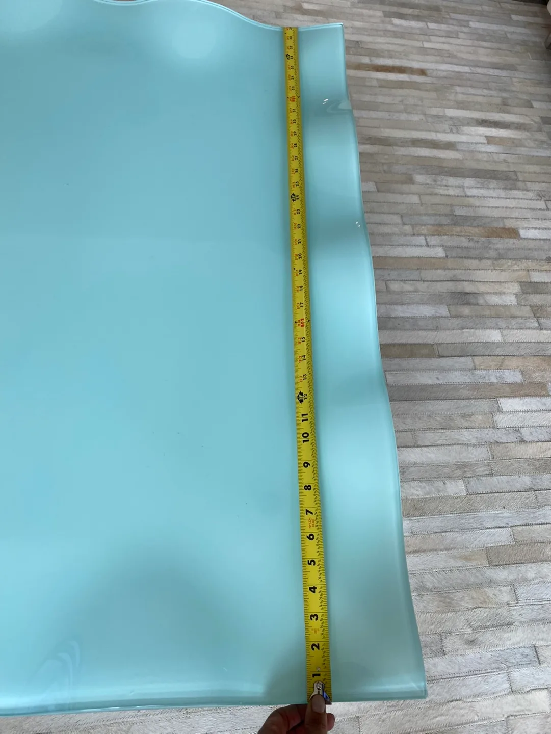 Glass Coffee Table with Chrome Legs. image indicator(5)