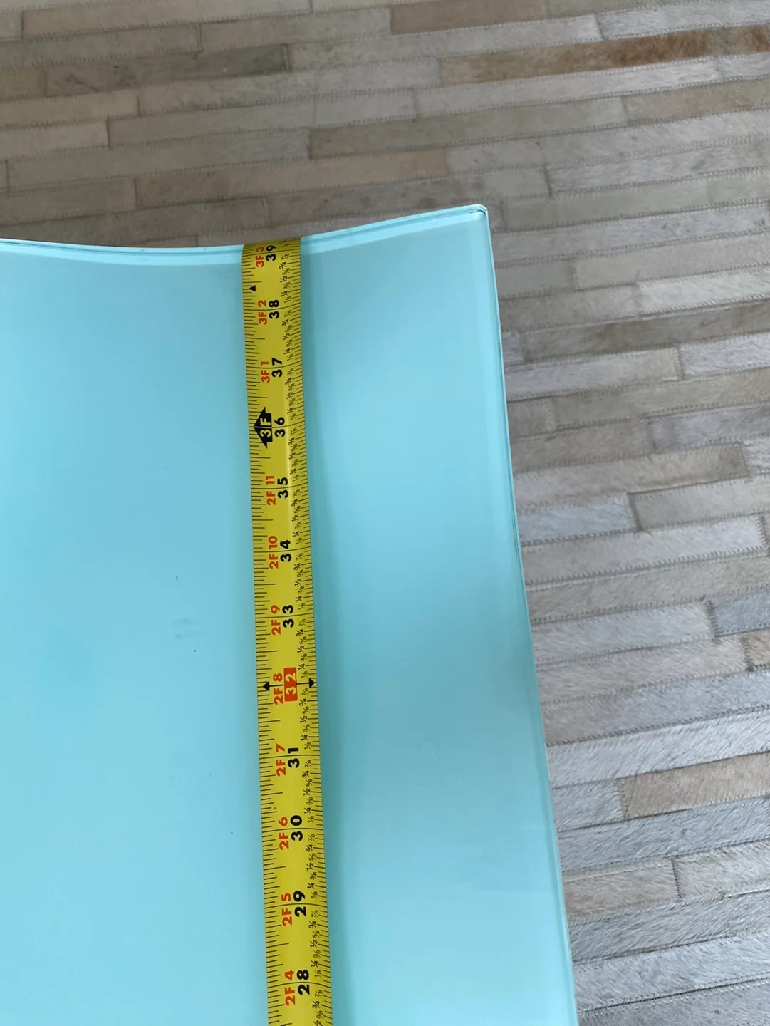 Glass Coffee Table with Chrome Legs. image indicator(6)