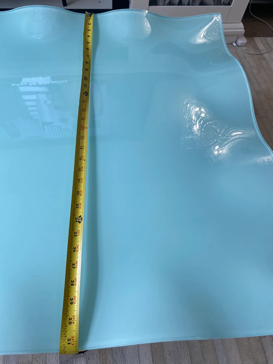 Glass Coffee Table with Chrome Legs. image indicator(8)