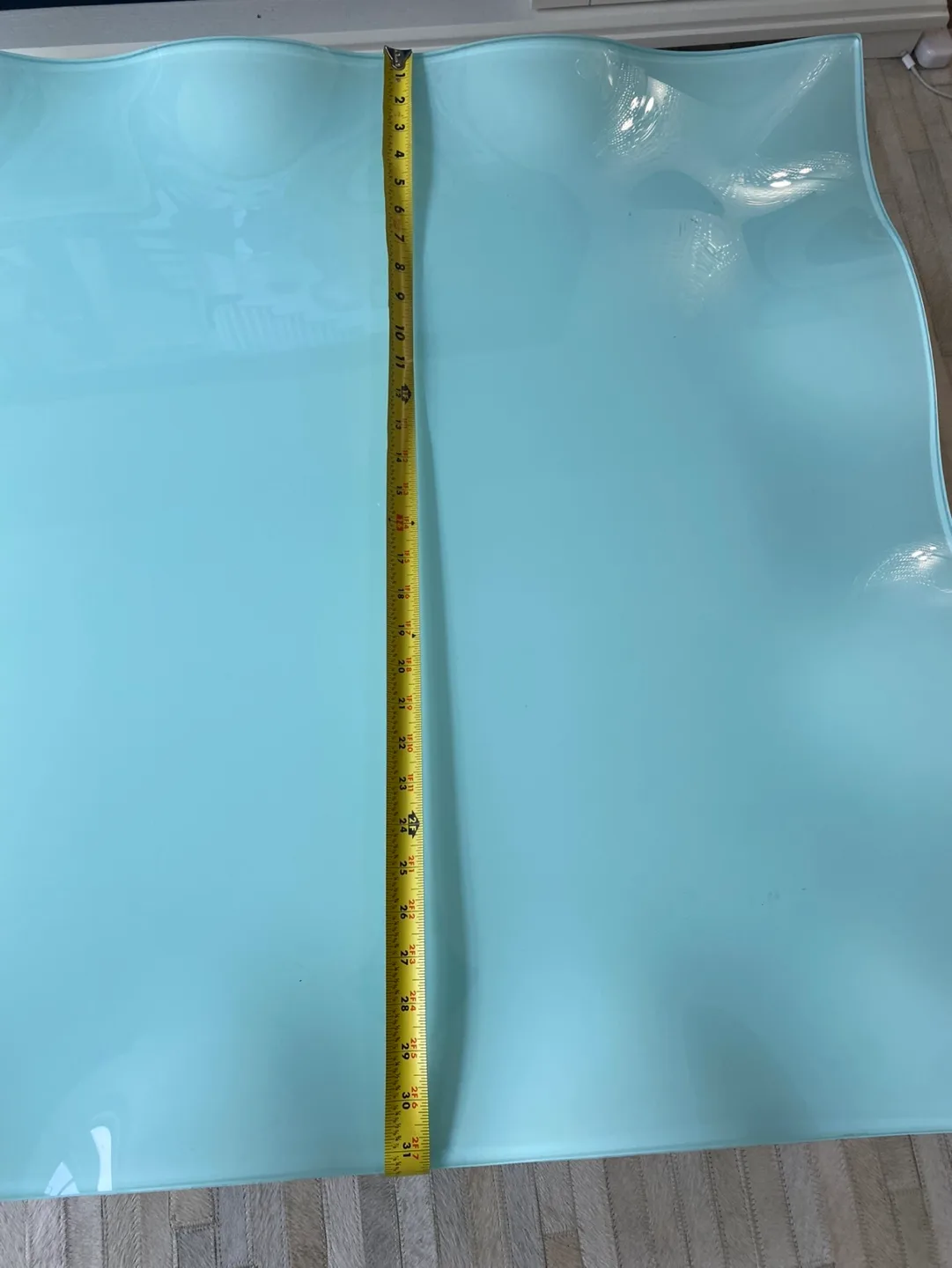 Glass Coffee Table with Chrome Legs. image indicator(7)