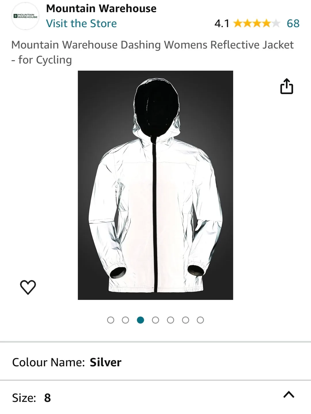 Mountain Warehouse Womens Reflective Cycling Jacket image indicator(8)
