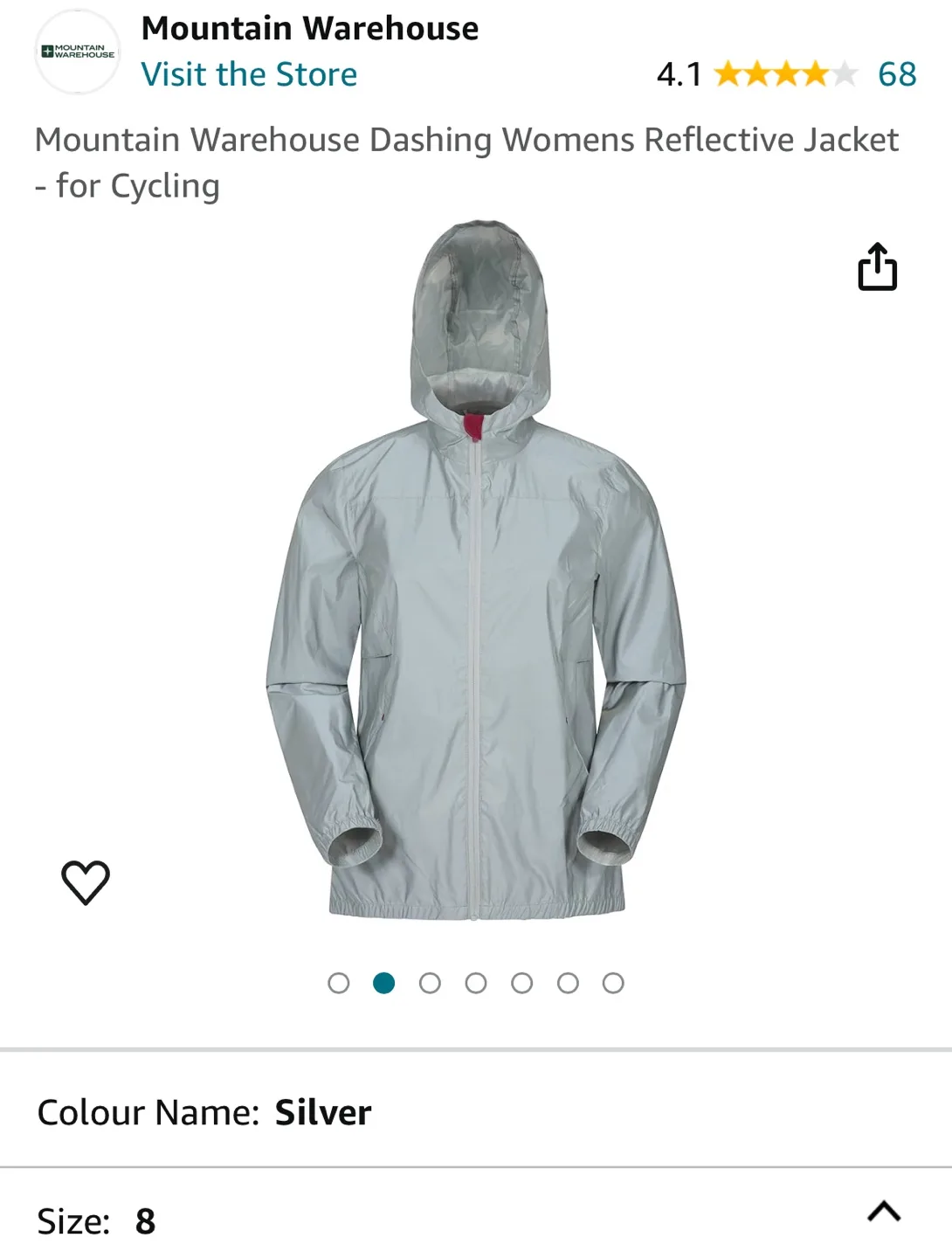Mountain Warehouse Womens Reflective Cycling Jacket image indicator(9)
