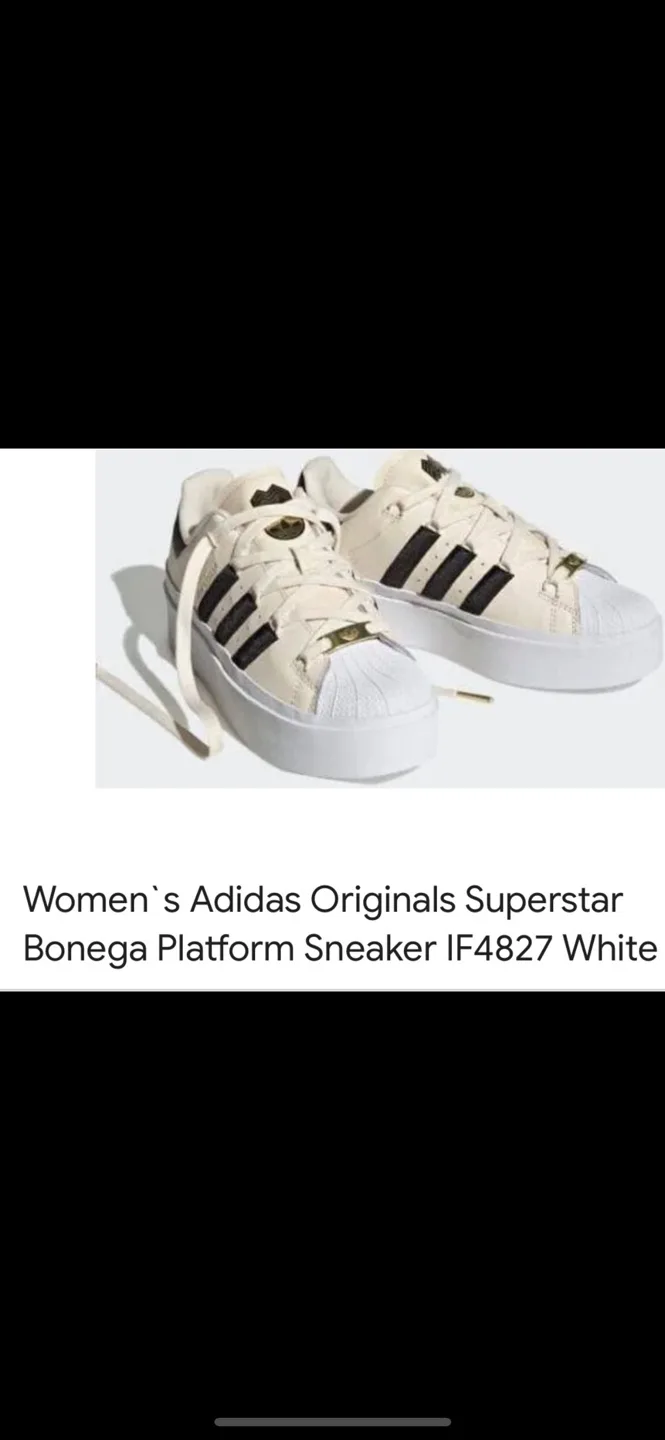 Rare Adidas Superstar Bonega Platform runners Sneakers image indicator(8)
