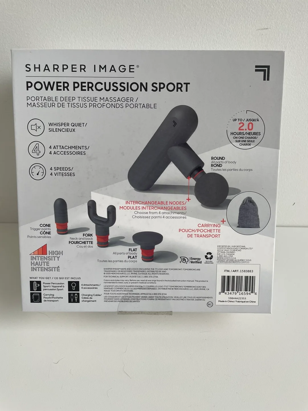 Sharper Image Percussions Sports Massage Gun image indicator(4)