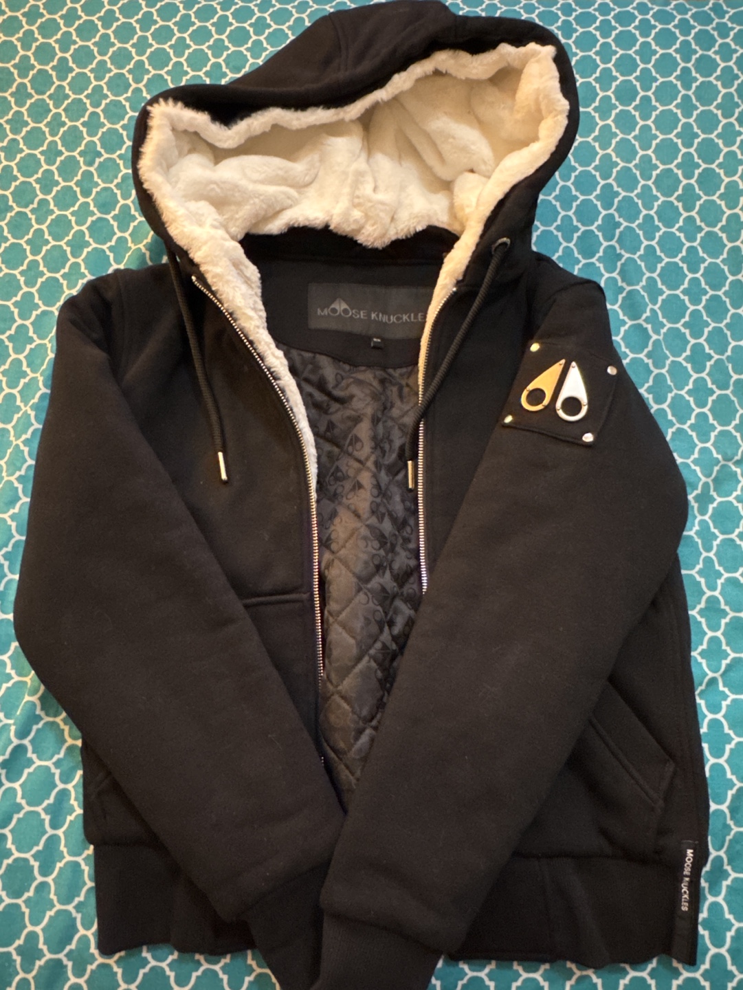 Moose Knuckles Black Hoodie