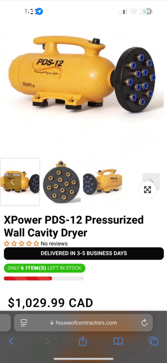 XPower PDS-12 Pressurized Wall Cavity Dryer