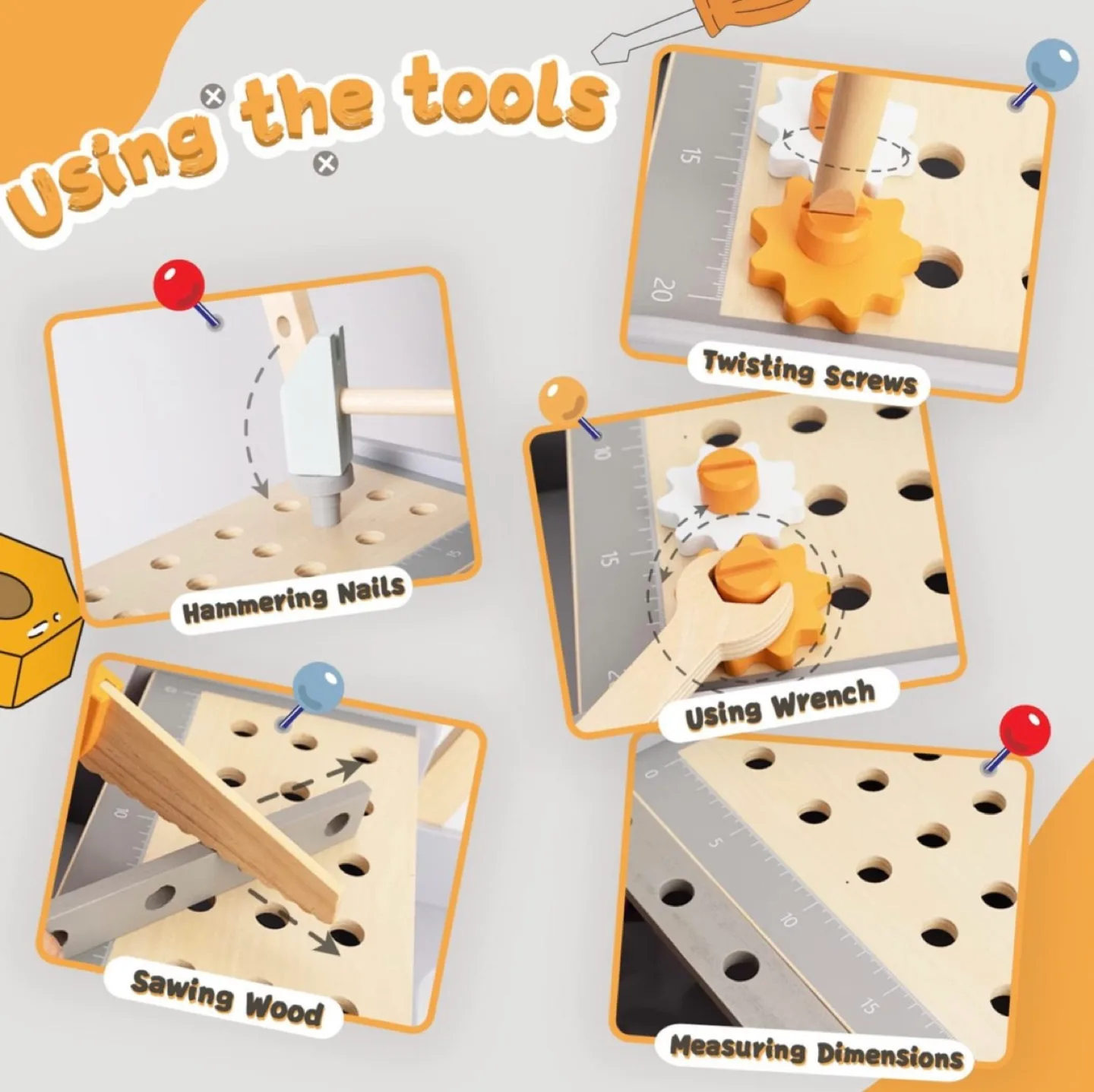 Wooden baby push walker image indicator(4)