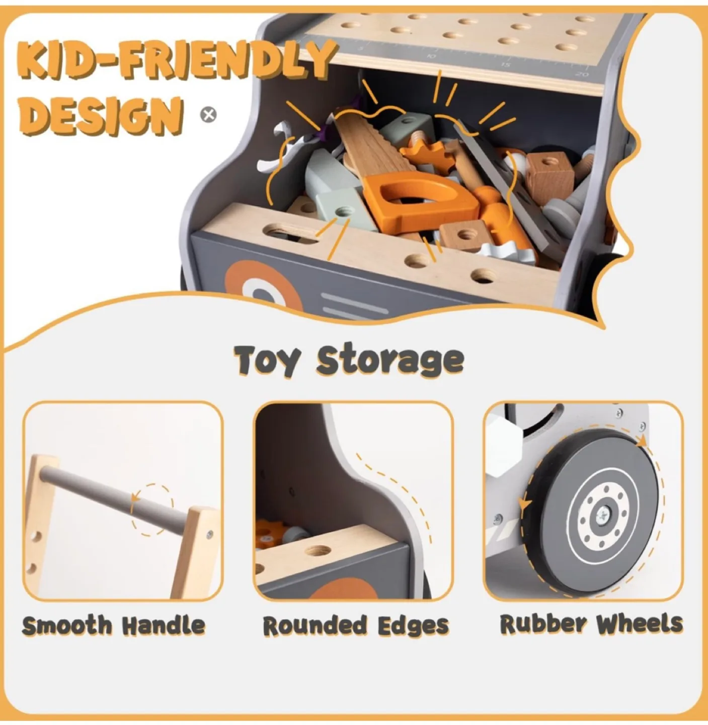 Wooden baby push walker image indicator(5)