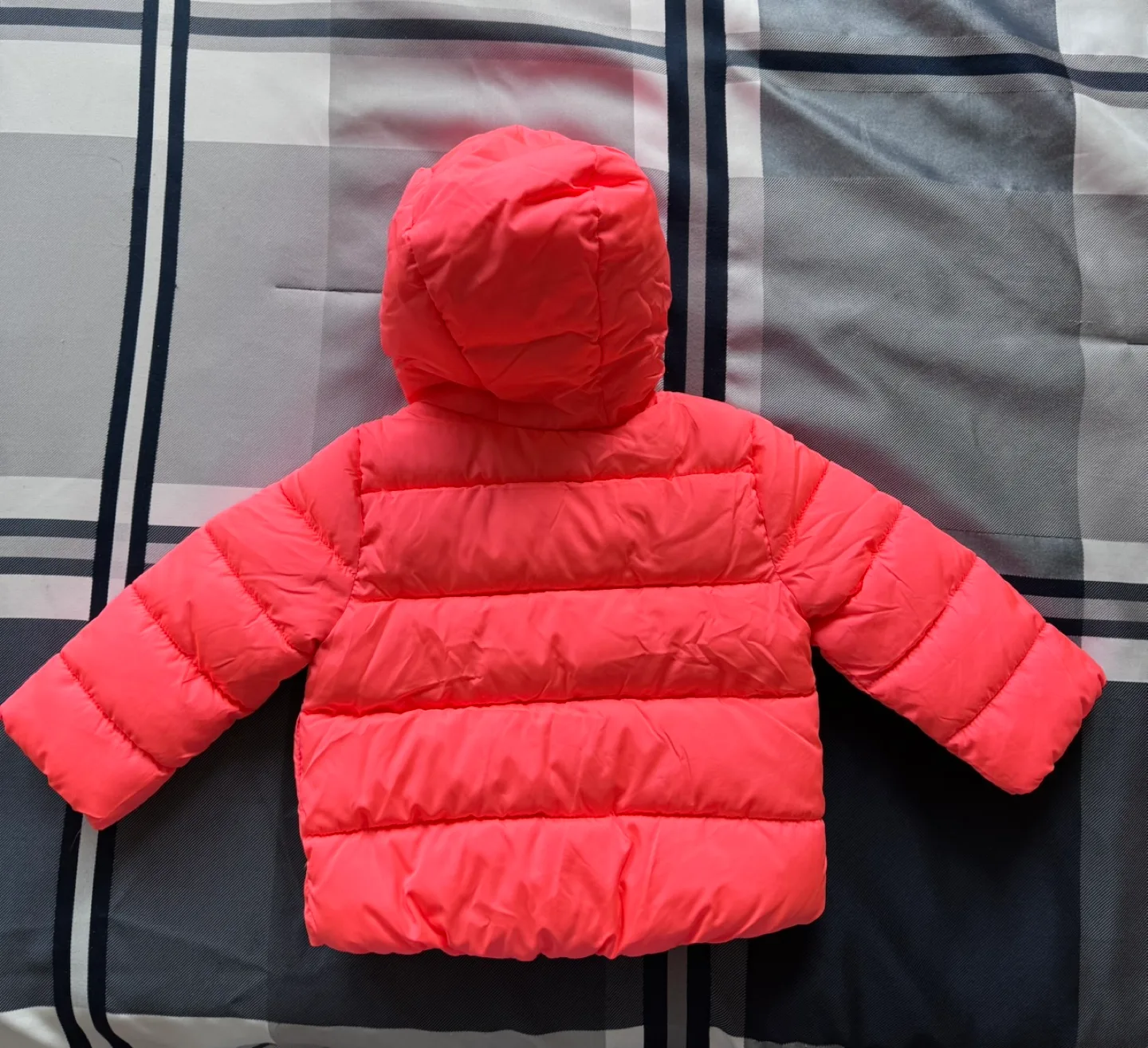 Baby Girl Pink/Orange Puffer Jacket image indicator(2)