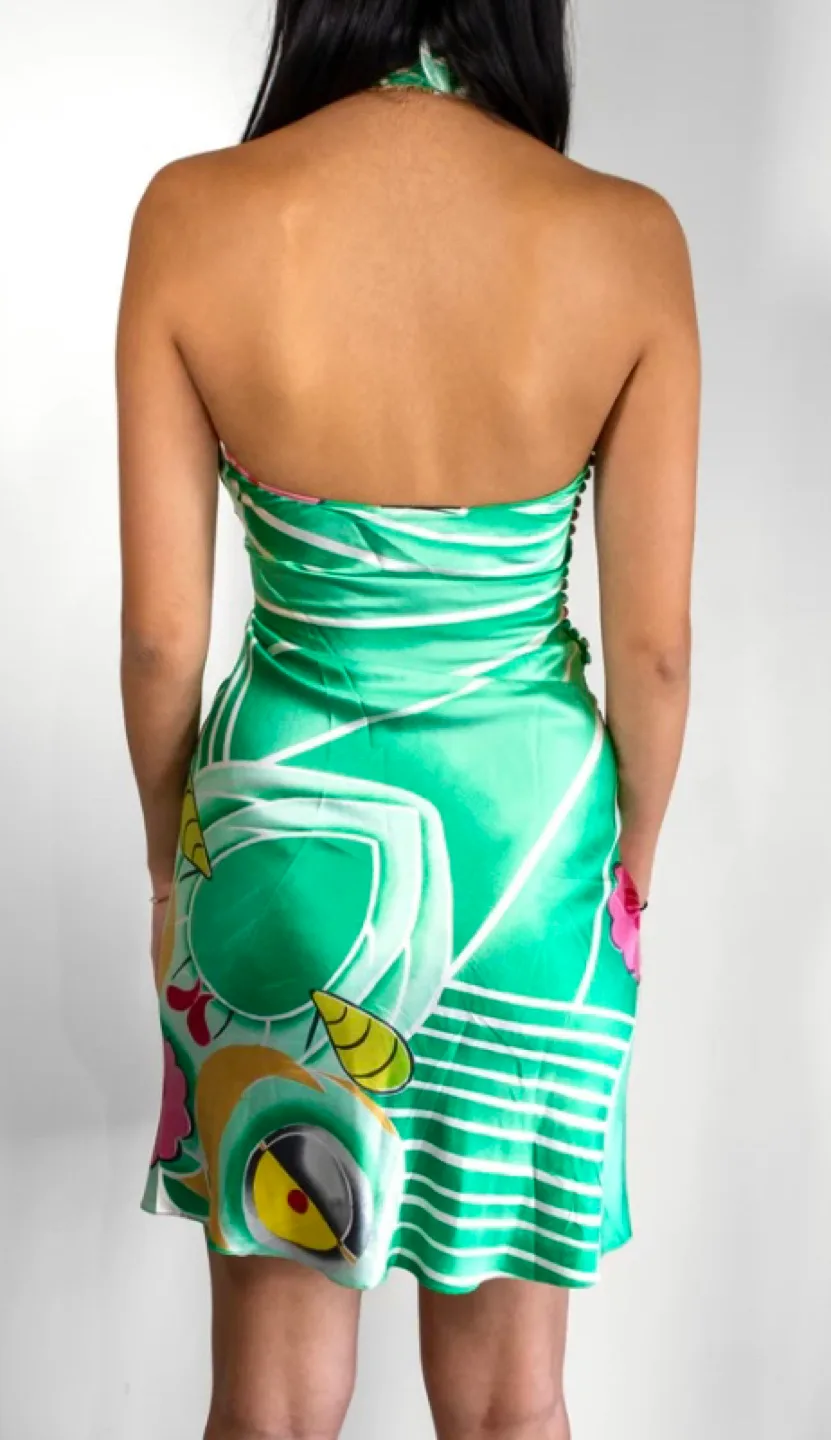 Christian Dior Couture Fish Print Silk Dress image indicator(5)