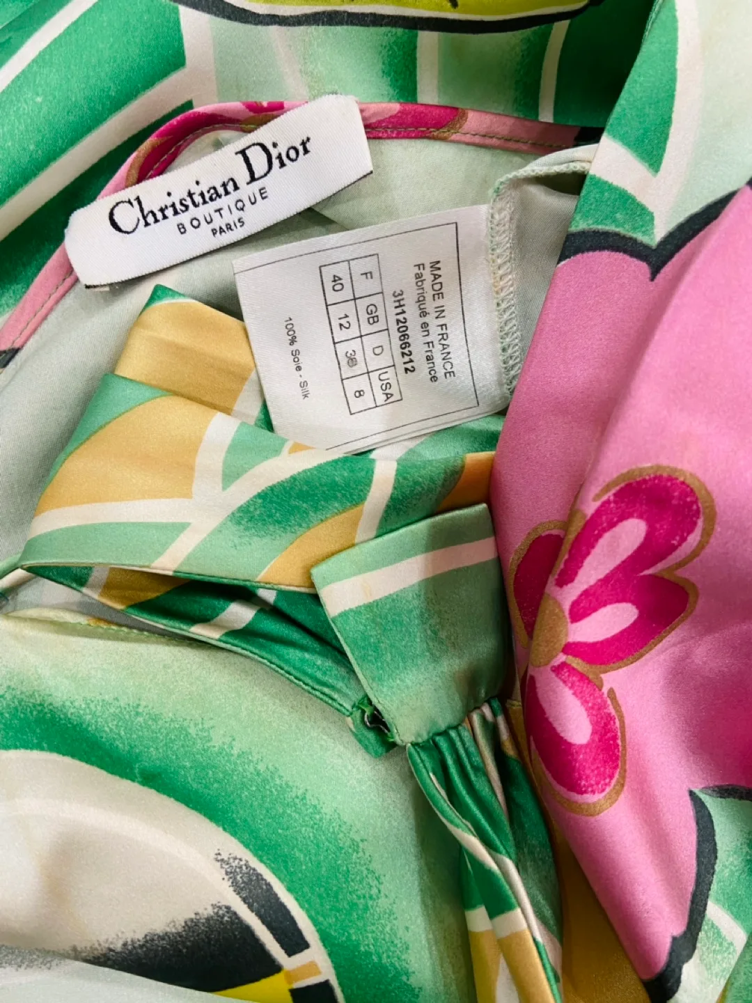 Christian Dior Couture Fish Print Silk Dress image indicator(10)