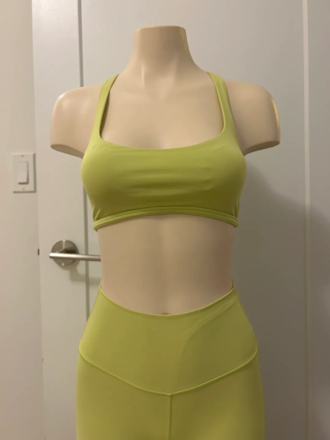 Lululemon Leggings & 2 bras set w/ matching crop top image indicator(3)