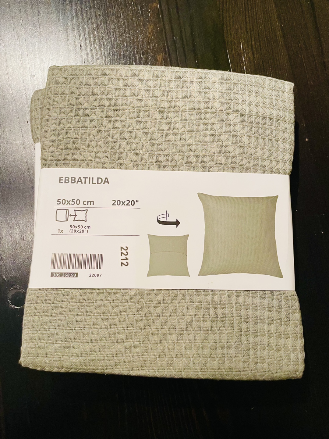 IKEA Ebbatilida Green Throw Pillows covers - photo 2