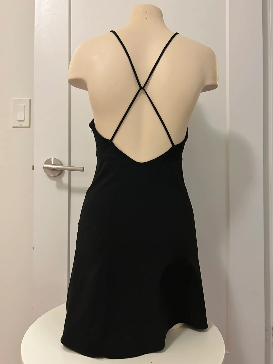 Black Strappy Mini Dress image indicator(3)