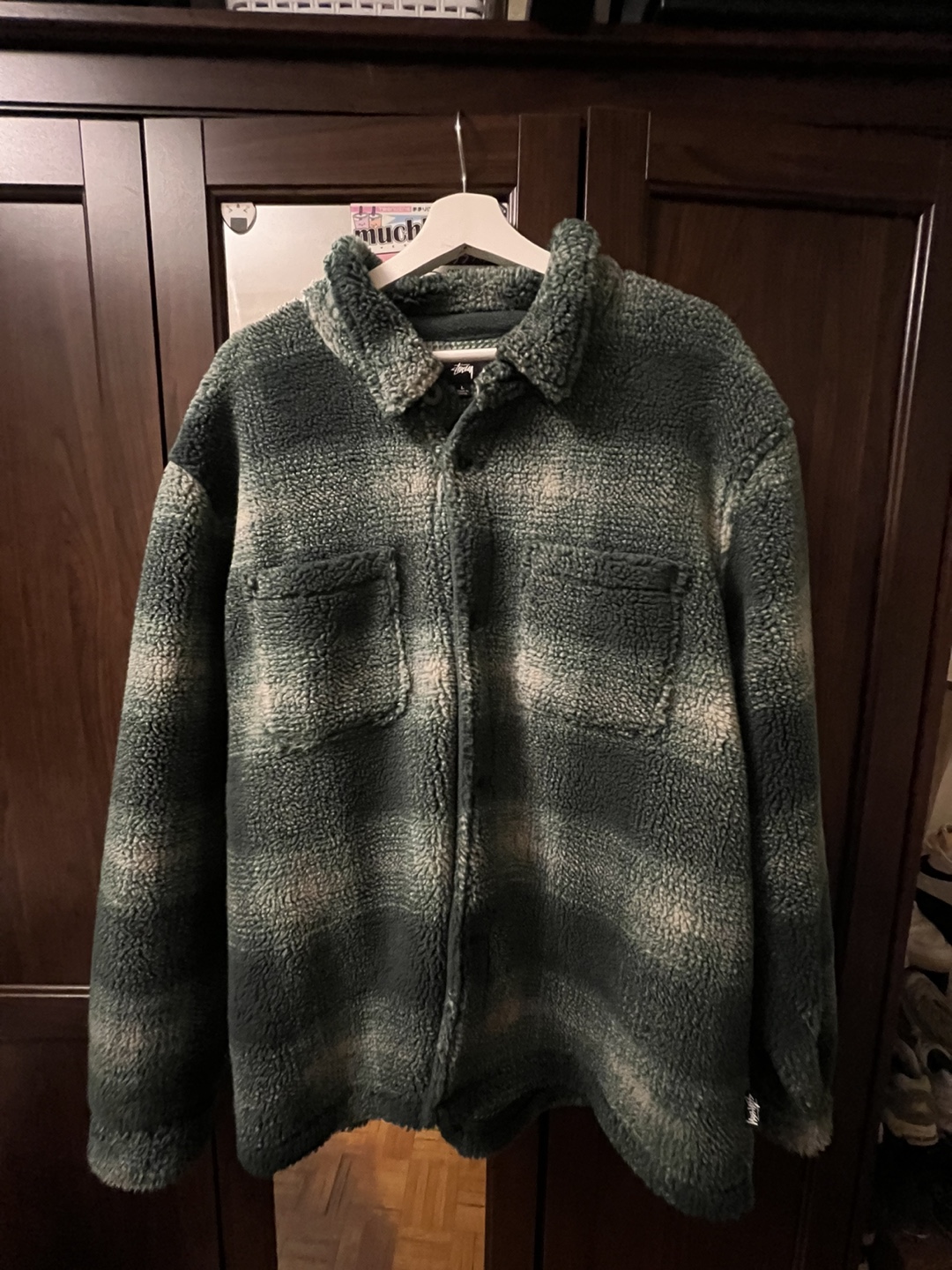 Stüssy Sherpa Plaid Shirt Jacket
