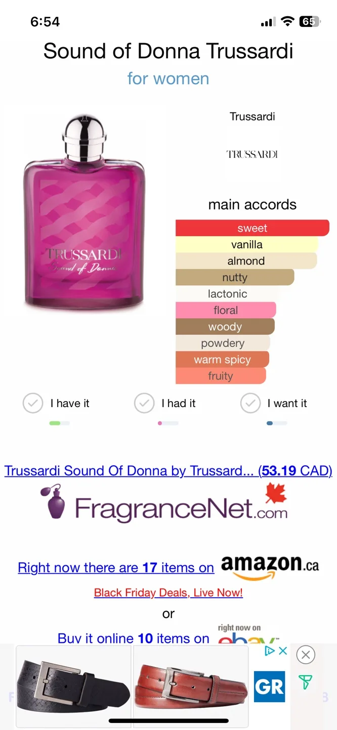 Trussardi Sound of Donna Perfume image indicator(2)