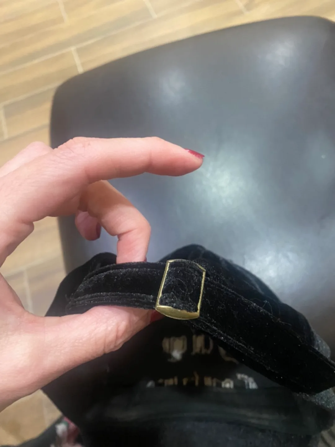 Juicy Couture Black Velvet Baseball Cap image indicator(3)