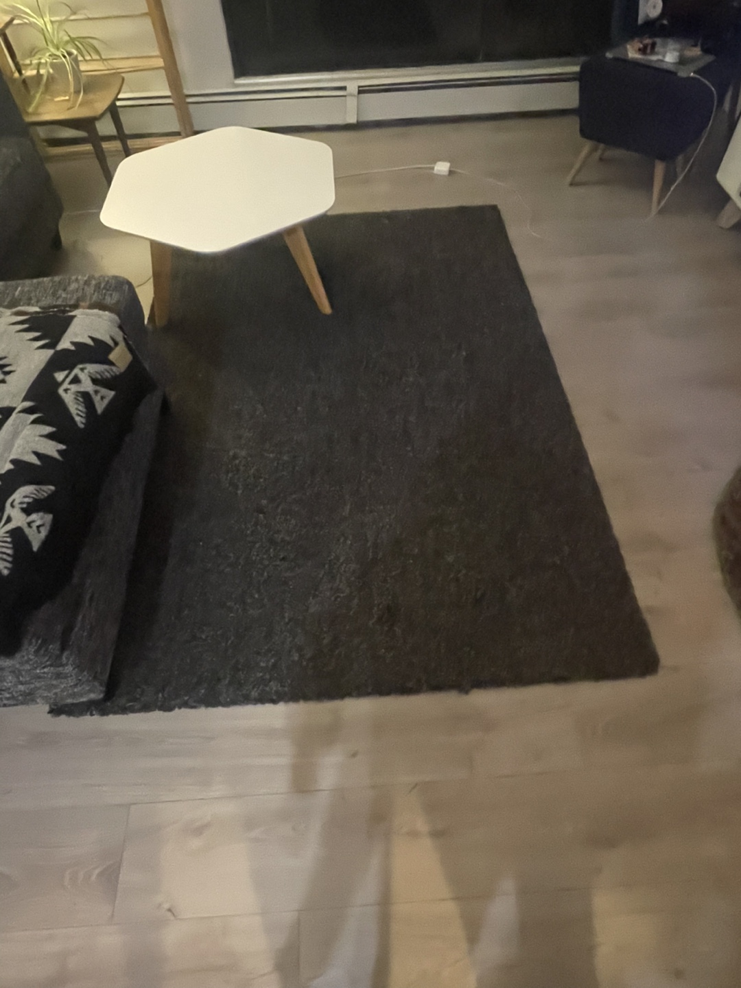 Black Shag Area Rug - photo 2