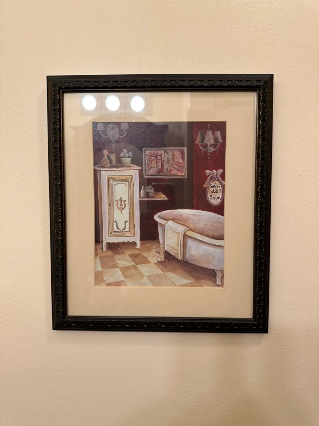 Framed Bathroom Decor Set of 2 thumbnail