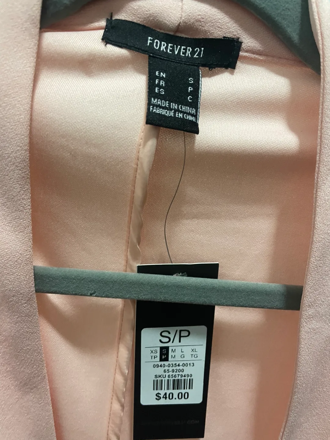 Forever 21 Pink Blazer Size Small image indicator(3)