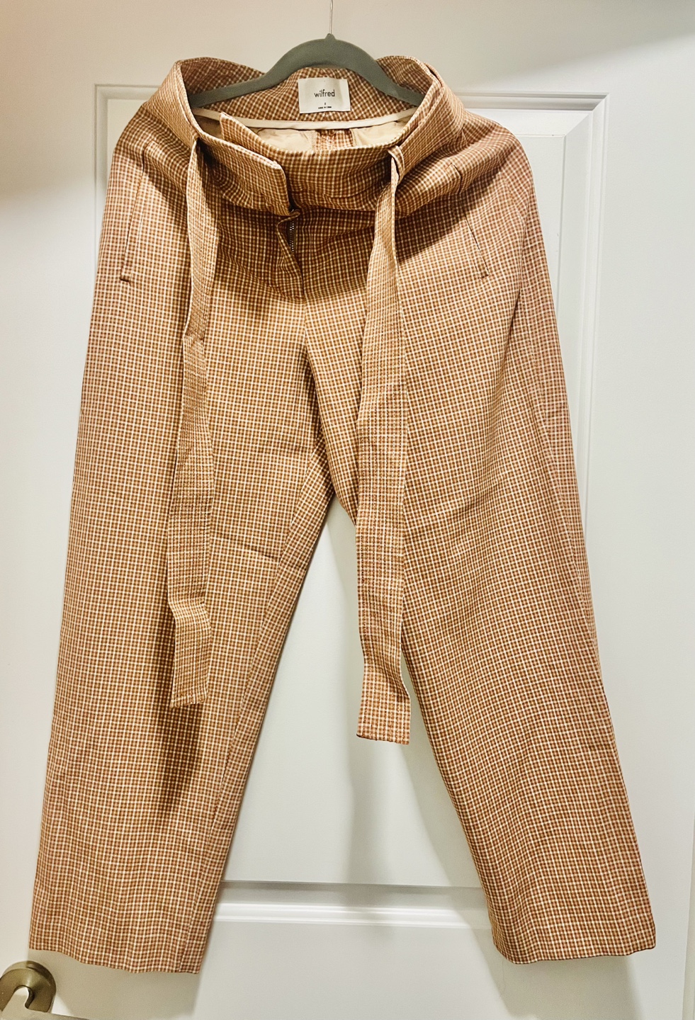 Wilfred Brown & White Gingham Pants - photo 2