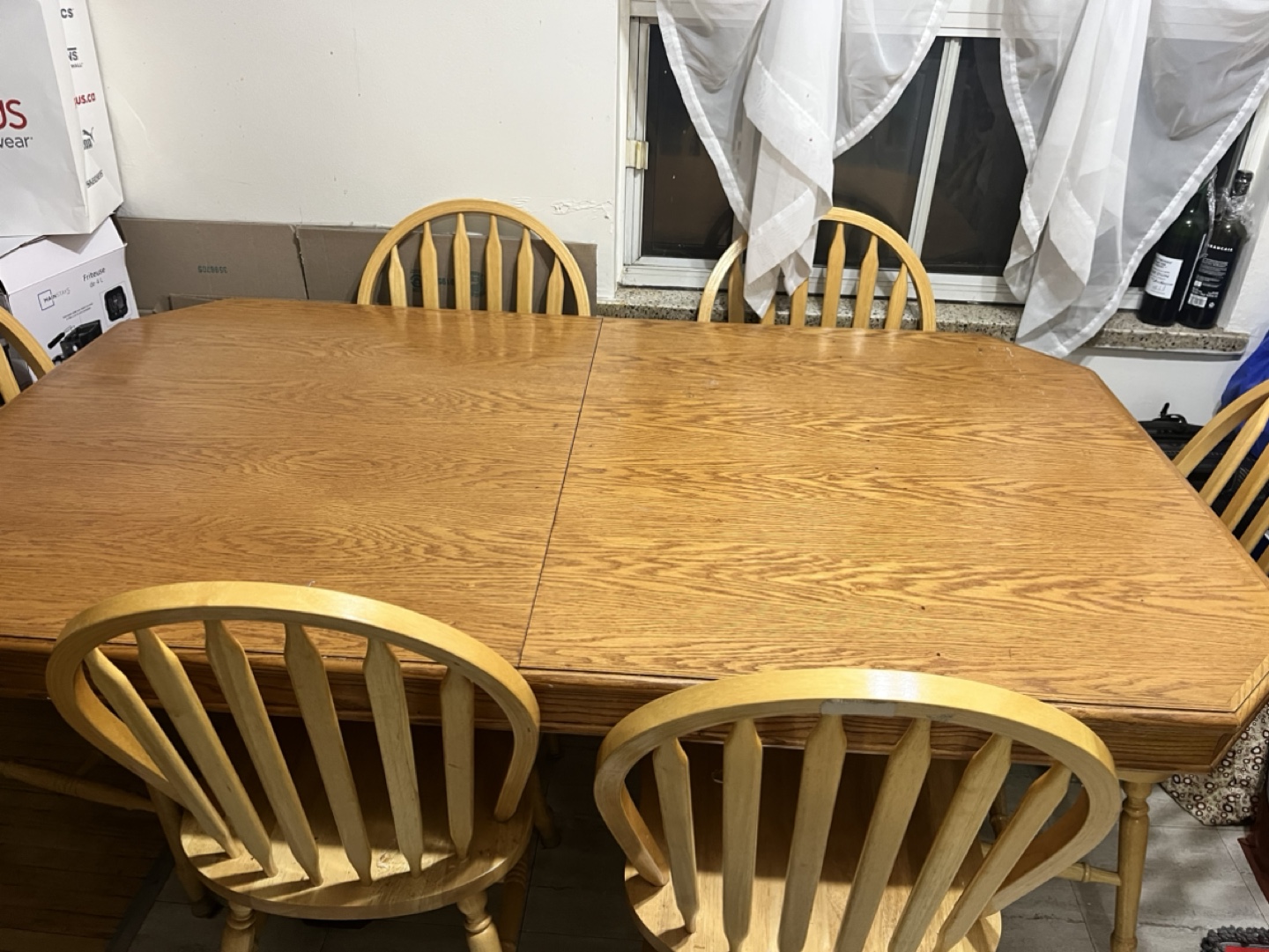 Wooden Dining Table and Chairs Set