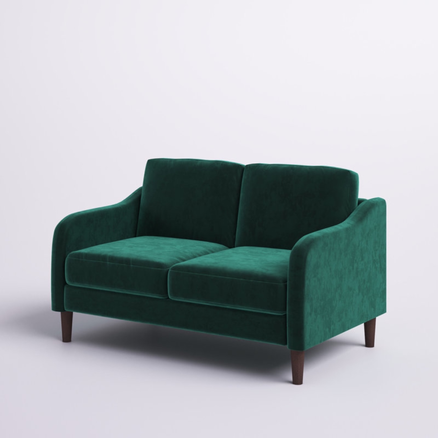 Green Velvet Love Seat - photo 5