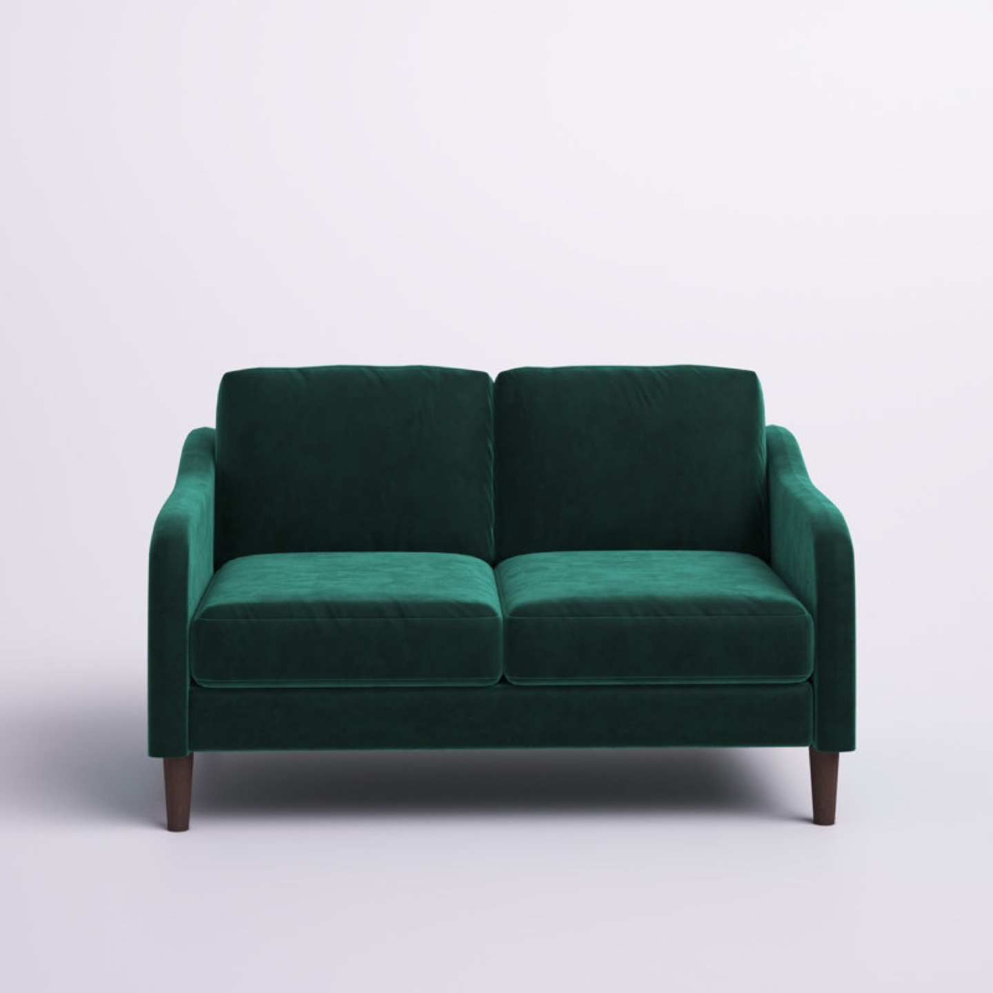 Green Velvet Love Seat - photo 4