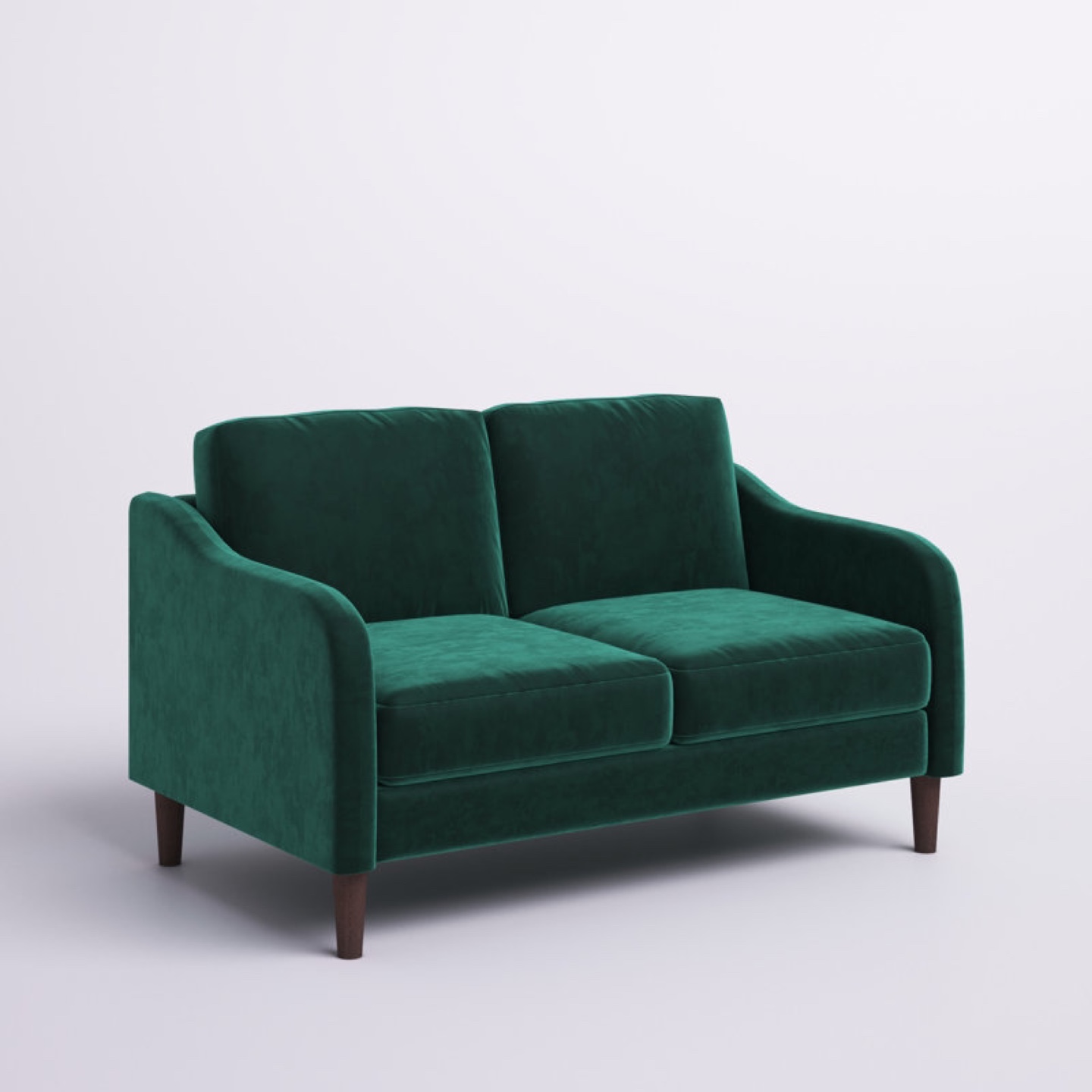 Green Velvet Love Seat - photo 3