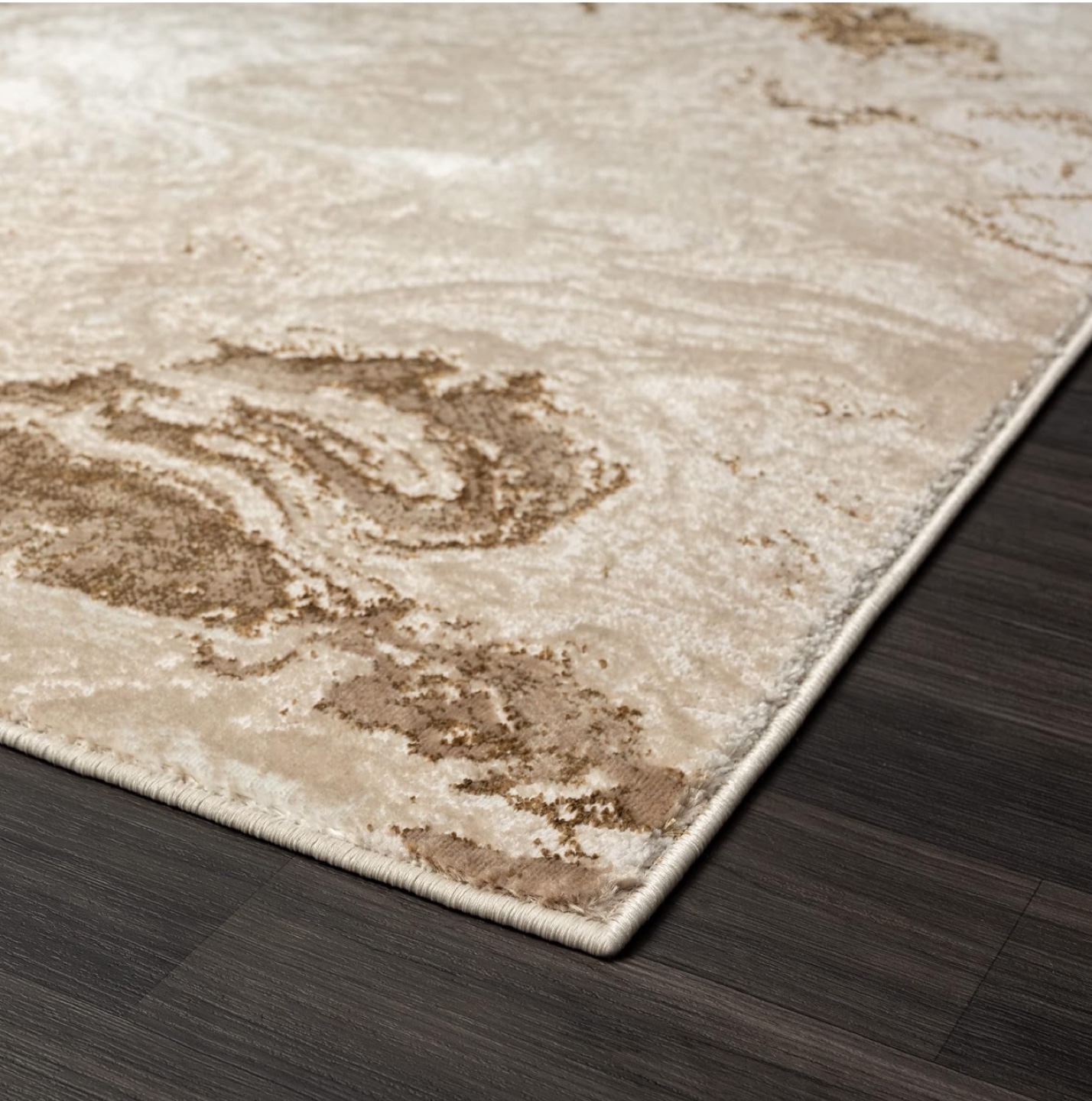 LUXE WEAVERS Marble Swirl Abstract Area Rug, Beige 8'x10' - photo 3